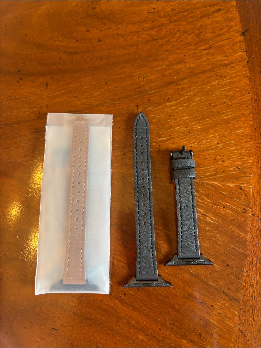Leather Apple Watch Bands - Black brown